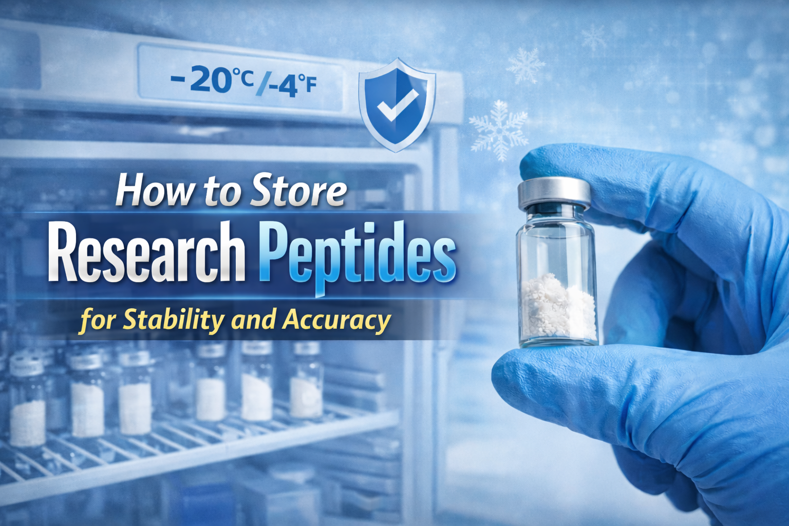 How to Store Research Peptides for Stability and Accuracy