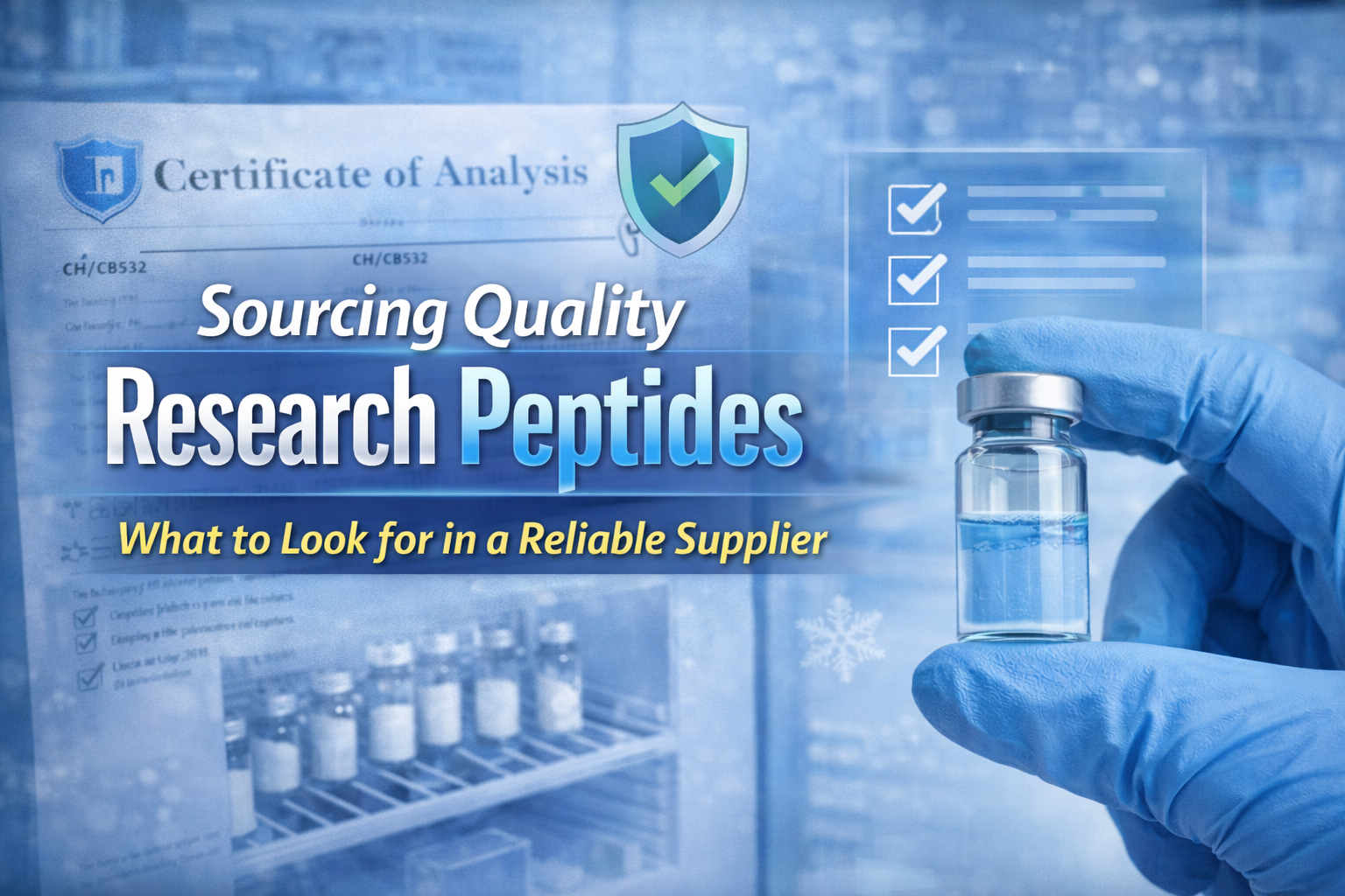 How to Evaluate a Research Peptide Supplier: A Complete Guide for Researchers